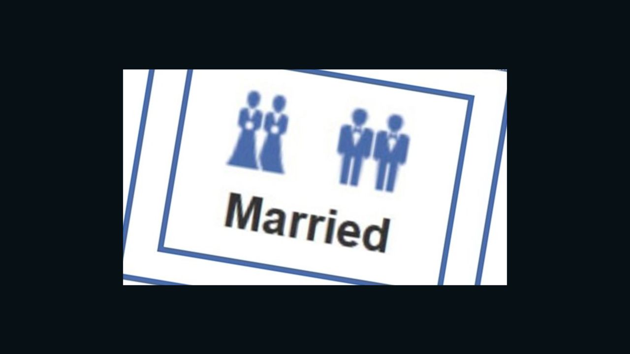 Facebook added these same-sex marriage icons over the weekend.