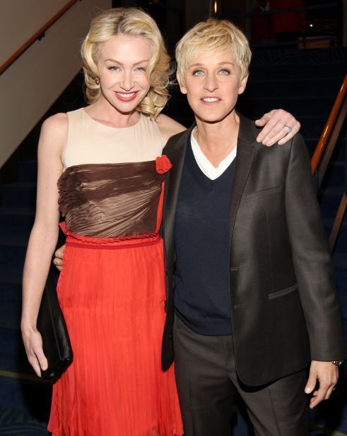 Ellen DeGeneres came out shortly after her character Ellen, on an ABC sitcom, came out on-air amid controversy in 1997. "I never wanted to be the lesbian actress," DeGeneres told Time magazine. "I never wanted to be the spokesperson for the gay community. Ever. I did it for my own truth." DeGeneres' wife, Portia de Rossi, also kept her sexuality a secret for many years.