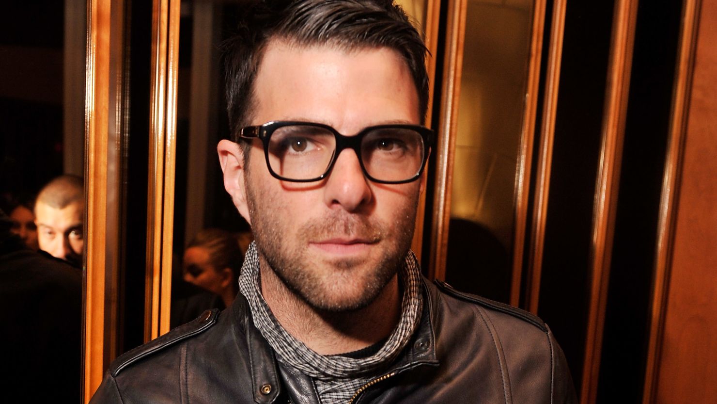 Zachary Quinto says of his relationship with Jonathan Groff:  "I'm incredibly happy, I'm incredibly lucky."