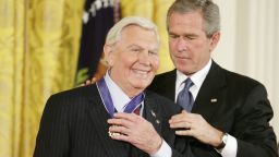 Andy Griffith receives Medal of Freedom in Nov 2005