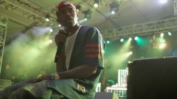 Singer Frank Ocean performs onstage at the 2012 Coachella Valley Music & Arts Festival.