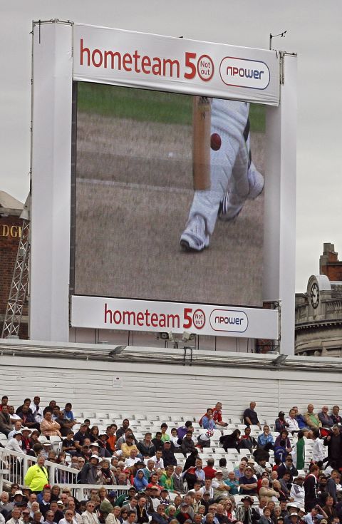 Other sports have embraced video technology. Cricket uses the Decision Referral System (DRS) to rule on leg before wicket (lbw) calls. Hawkeye ball-tracking software is used to see whether a delivery was in line to strike the stumps before hitting the batsman's leg.