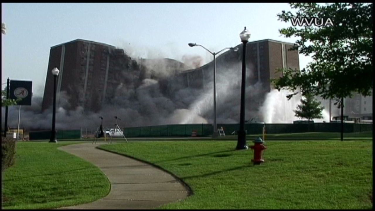 Historic Rose Towers at University of Alabama imploded CNN