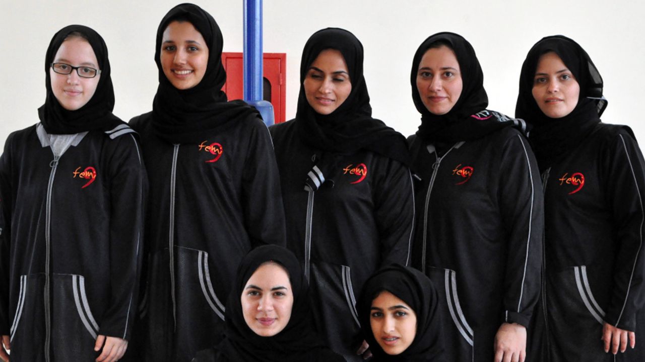A team photo of the women of Jeddah United.