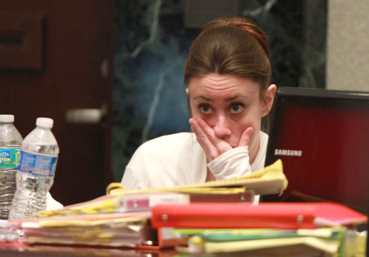 <strong>June 2011: </strong>During the trial, the prosecution alleged that Casey used chloroform on her daughter and suffocated her by putting duct tape over the little girl's mouth and nose. They also alleged that Casey put her daughter's body in her car trunk before disposing of it. 