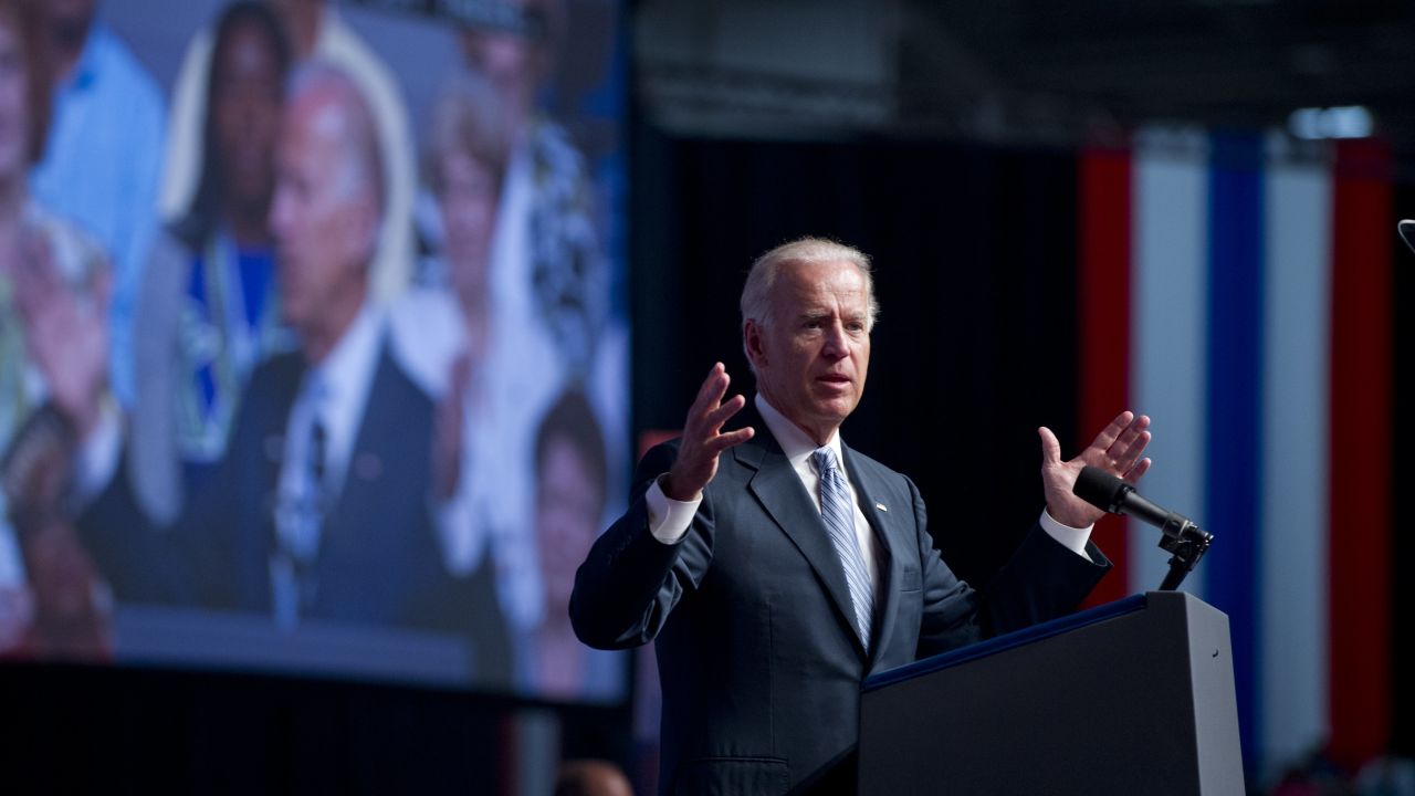 Vice President Joe Biden addressed the annual convention of an influential teachers union in Washington July 3.