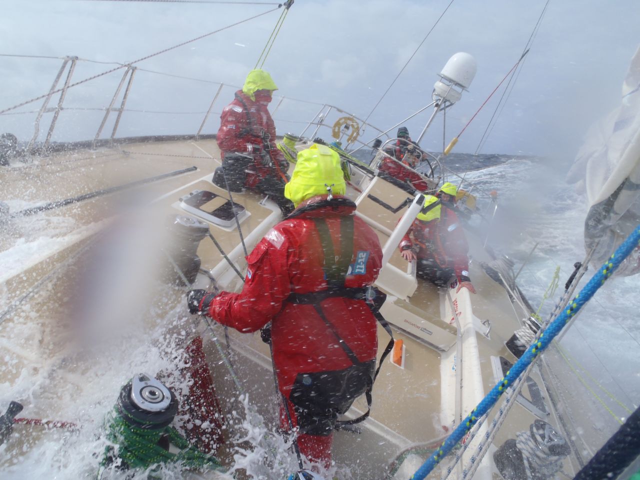 She decided to take part in the eighth and final leg of the race -- crossing the Atlantic Ocean. The journey was a grueling affair plagued by tropical storms and rough seas. Laymond described it as her "toughest ever challenge." 