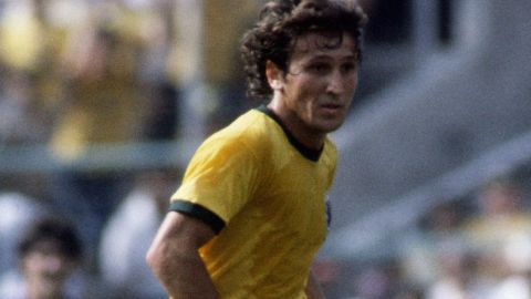 Midfielder Zico starred alongside fellow playmaker Socrates in Brazil's team of 1982.