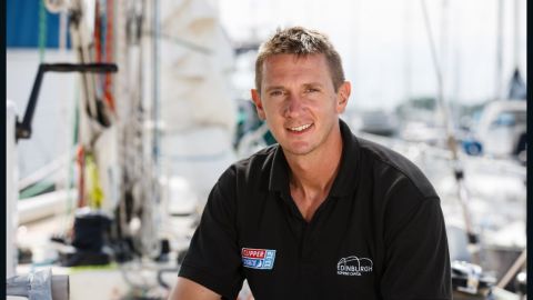 Piers Dudin, skipper of the "Edinburgh Inspiring Capital" yacht