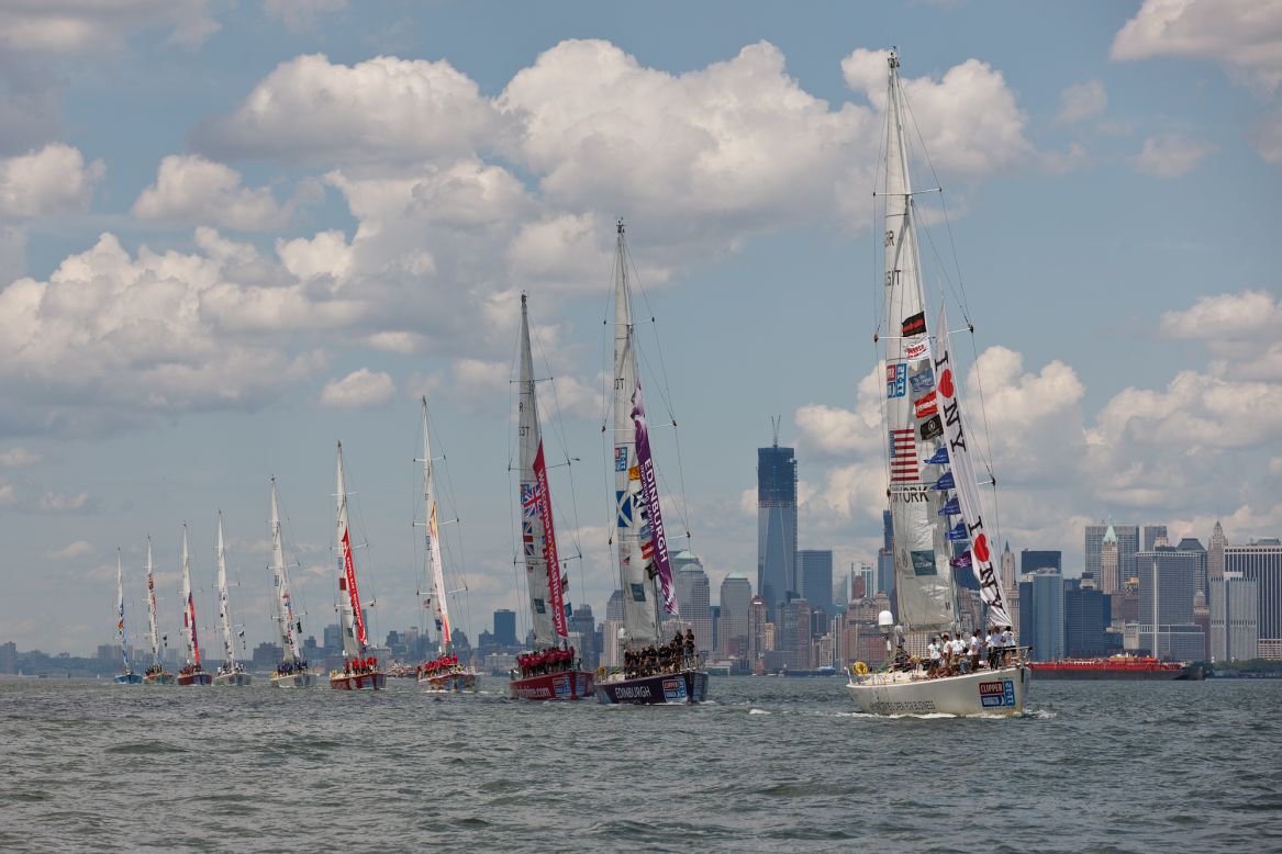 The line-up this year consists of ten identical 68-foot long Clipper yachts, which are all sponsored by different cities around the world