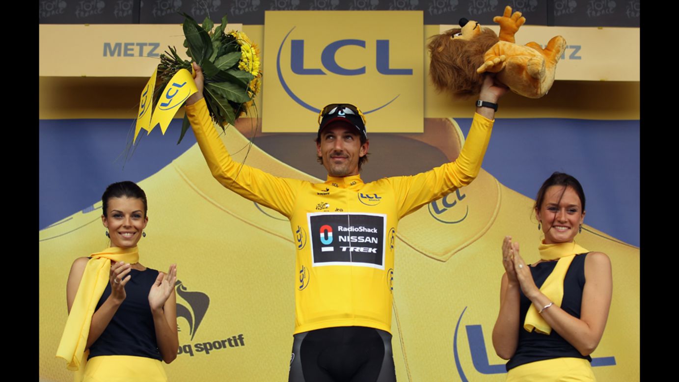 Fabian Cancellara of Switzerland, riding for the RadioShack-Nissan team, retained his race lead (signified by the yellow jersey) after Stage 6 on Friday, July 6, in Metz.