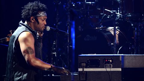 D'Angelo, seen here performing at the 2012 BET Awards, took to the stage at the Essence Music Festival.