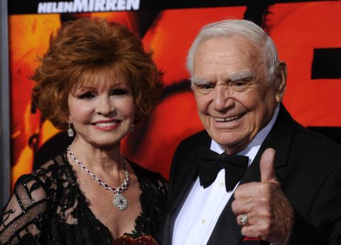 Borgnine and his wife Tova arrive at a special Hollywood screening of the 2010 film "Red."