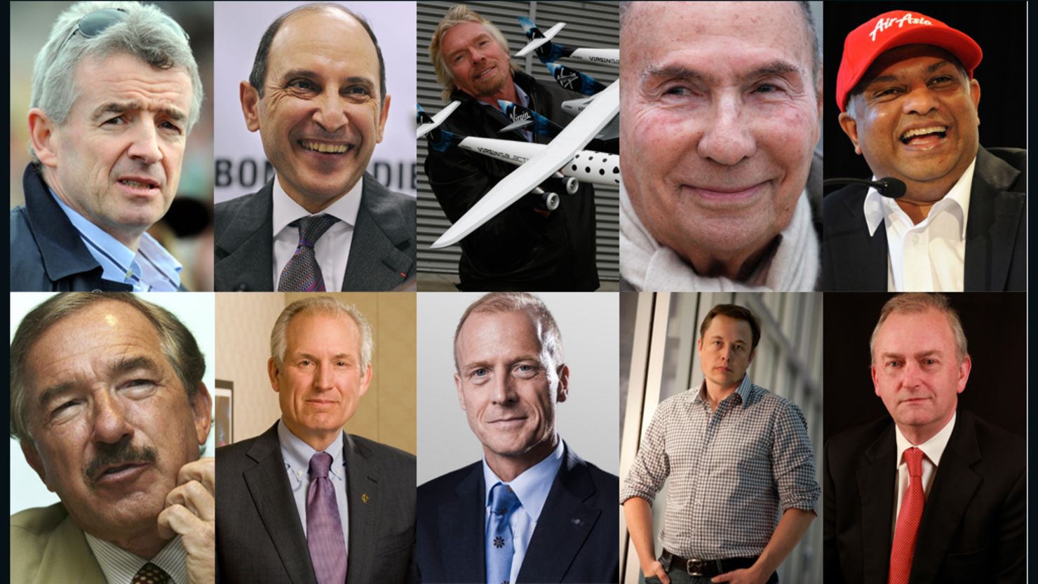 Aerospace magazine editor, Tim Robinson runs down a list of high-flying power players of the aviation industry for CNN.