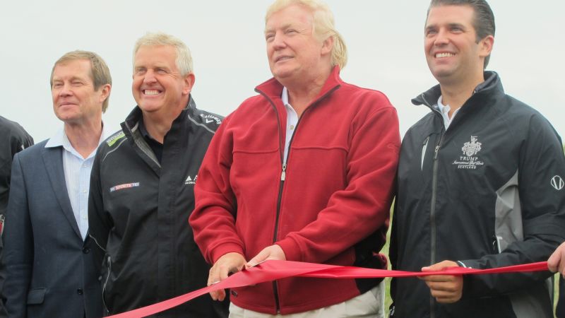 Trump opens controversial $150M golf course in Scotland CNN