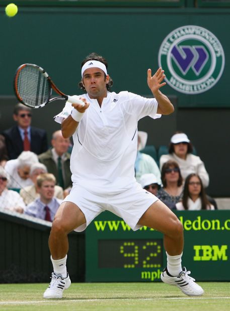 Grass was not Gonzalez's favorite surface and he struggled at Wimbledon, reaching the quarterfinal stage just once in 2005.