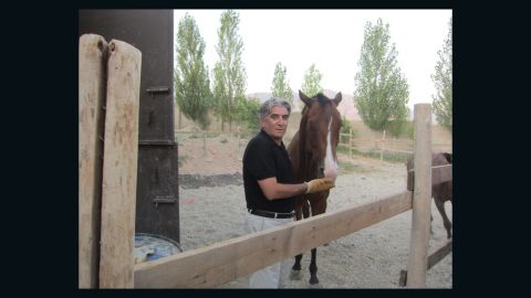 Yashar Khameneh's father, Abbas, seen in June 2010, has been detained in Iran since May, his son says.
