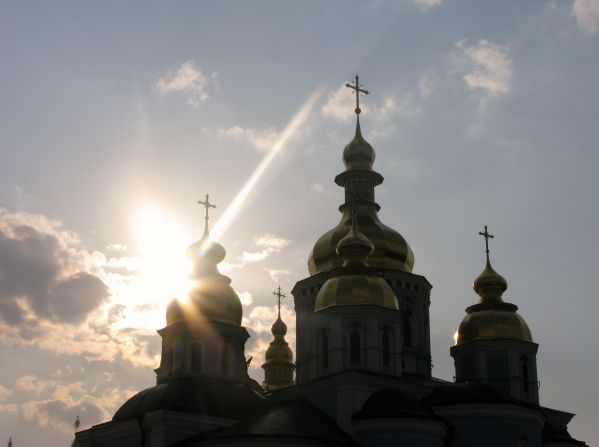 Doug Simonton of Tulsa, Oklahoma captured this image of the sun high above Saint Sophia Cathedral on a trip to Kiev in April 2010. The buildings first foundations were laid in the 11th century and it was the first Ukrainian site to be given UNESCO World Heritage status.