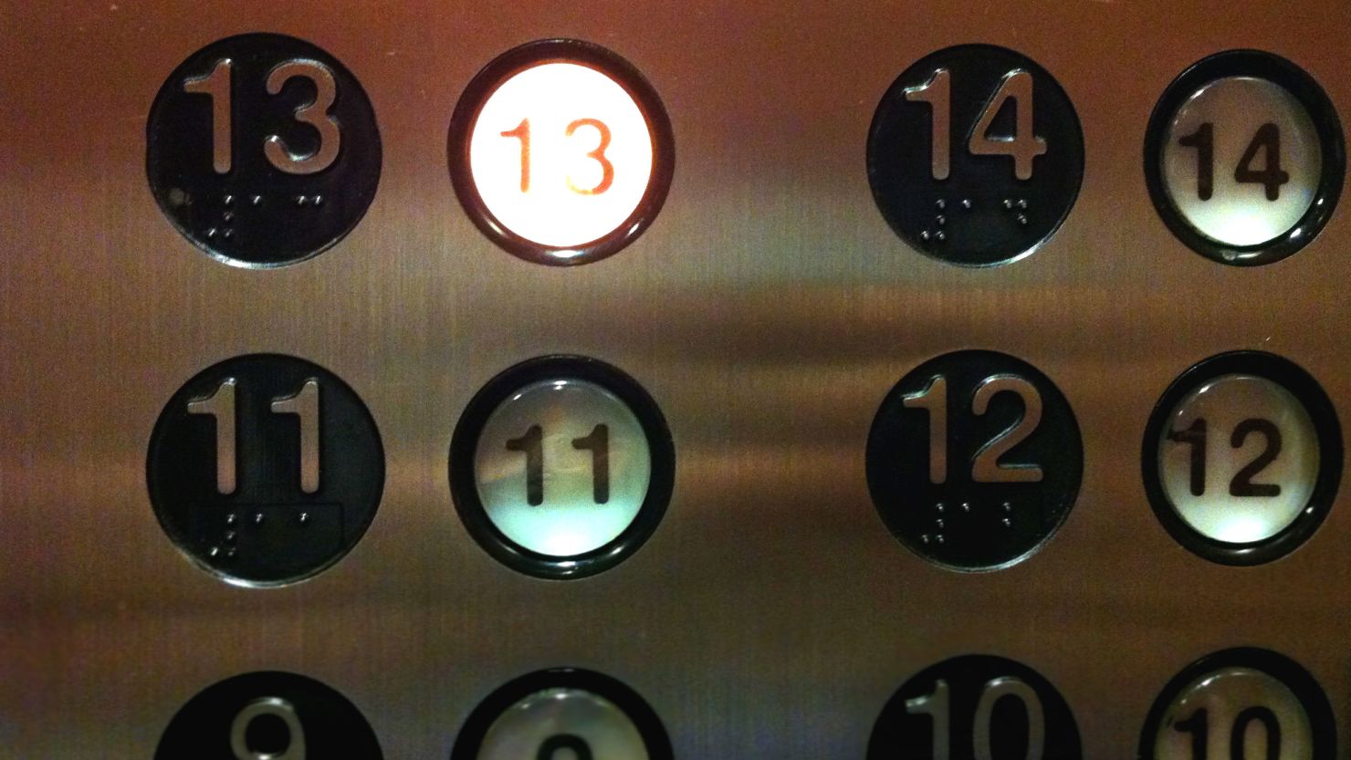 Oh look, an elevator that's not afraid to stop on 13