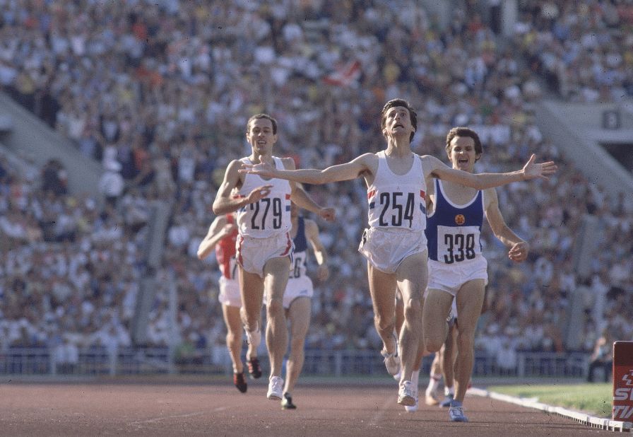 Olympic athletes endure a journey, and their stories either come to a brilliant finish or a crushing defeat. This shot is brilliant because it manages to encompass Seb Coe's journey and ultimate victory. Not only is it beautifully composed, with light falling on the faces of these runners as they close in on the finish, but it highlights their emotional human struggle as well. Arms outstretched and determination fighting through his entire body, Coe is forever in this moment. The frame before or after may not have encapsulated all of these factors in one shot, and that is why this one shines. 