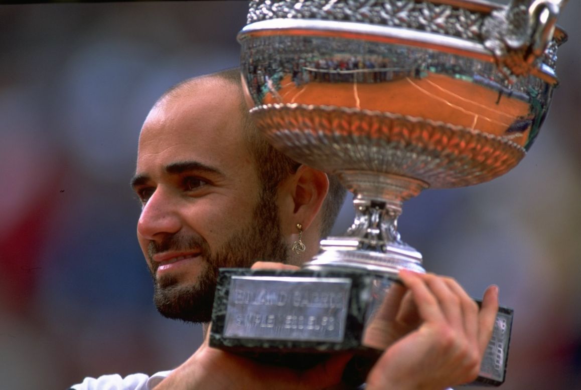 When Agassi won the French Open in 1999 he completed the set of winning all four grand slams and an Olympic gold medal. Only Rafael Nadal has also achieved this feat in the men's game.