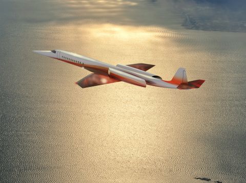 A rendering of the Aerion SBJ, a proposed eight to 12-passenger business jet whose backers predict it will enter service by 2020.