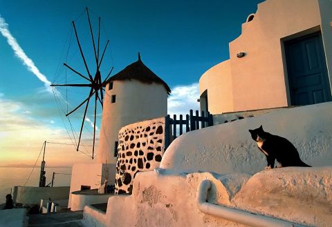 The Greek island of Santorini was voted the world's best island by Travel + Leisure magazine in 2011. 