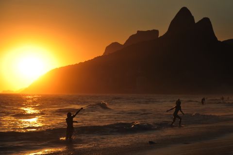 Catch the sunset in Ipanema, Rio de Janeiro. 