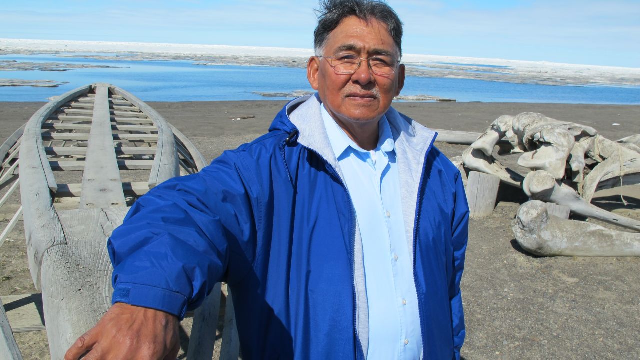 Edward Itta, former mayor of Alaska's North Slope Borough, campaigned hard against oil drilling. Now his views have softened. 
