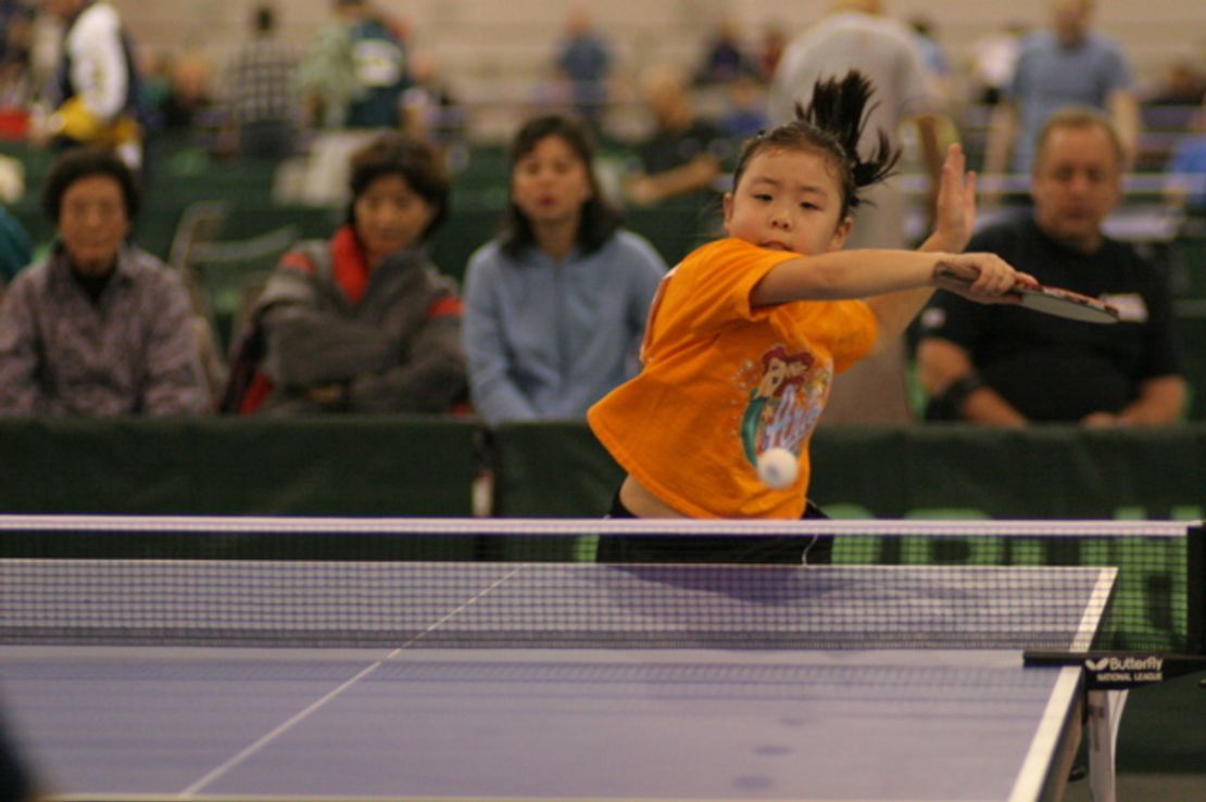 Hsing began playing table tennis at 7