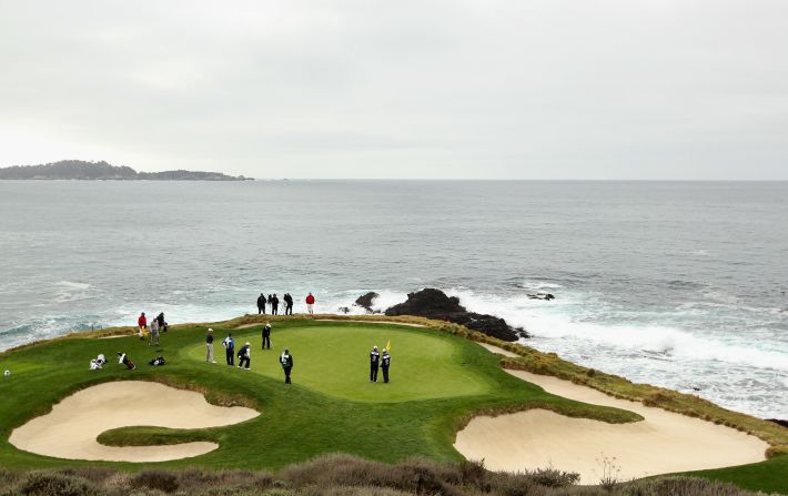 Routed along the crags of Carmel Bay, Pebble Beach opened in 1919 and has hosted five U.S. Opens. Boasting some of the most dramatic panoramic views in golf, it is the most highly-rated U.S. course that accepts public bookings, with fees of $495 per round.