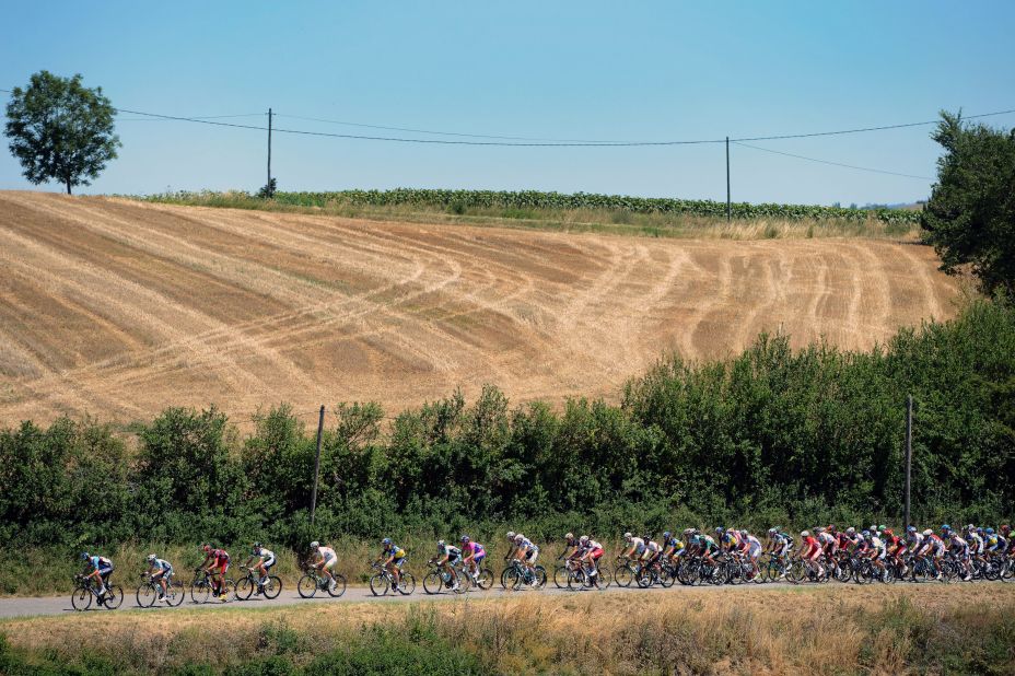 Monday's stage was a mostly rolling course with no major climbs.