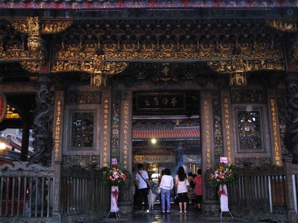 Immigrants from China's Fujian province built Longshan Temple in 1738 during the Qing Dynasty.