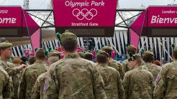 Members of Britian's armed forces were brought in to assist with security after the G4S group admitted they would not be able to provide the number of security forces need for the games.