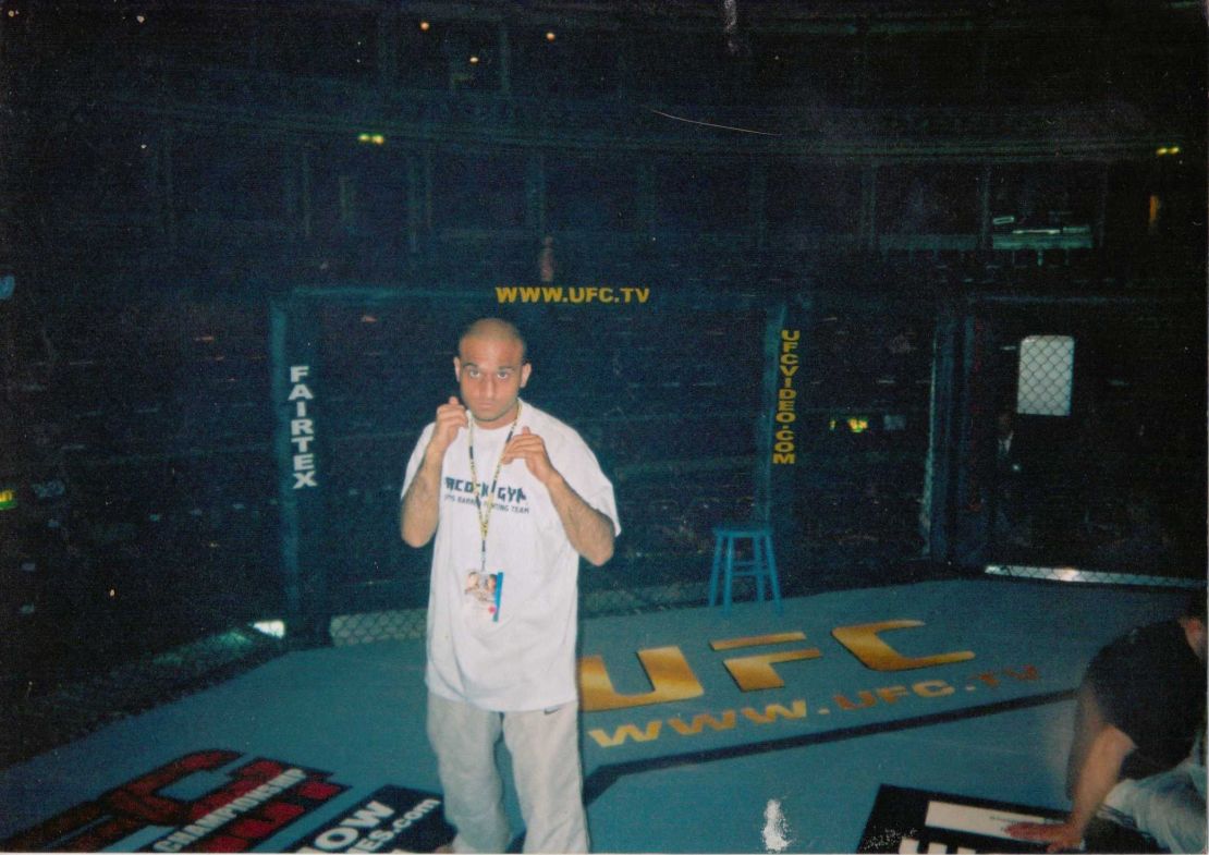 Usman Raja in his cage-fighting days when he rose to become one of the UK's most renowned fighters.