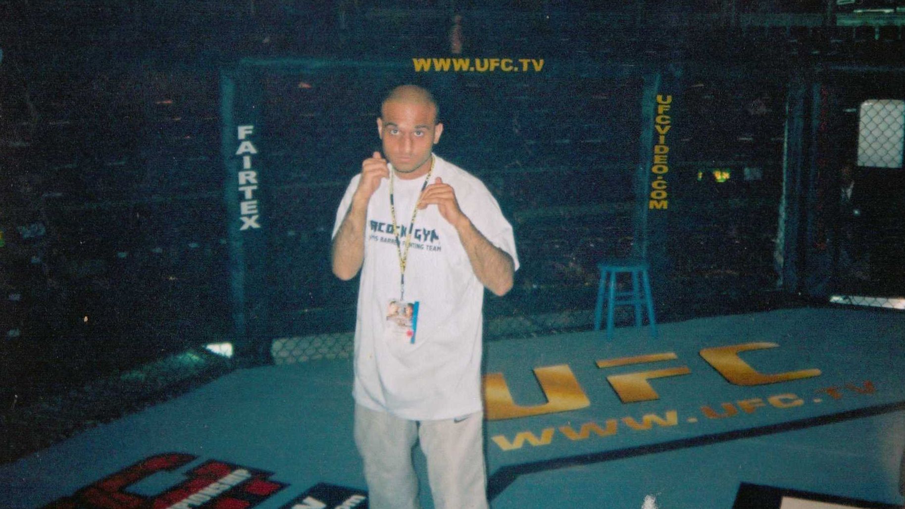 Usman Raja in his cage-fighting days when he rose to become one of the UK's most renowned fighters.