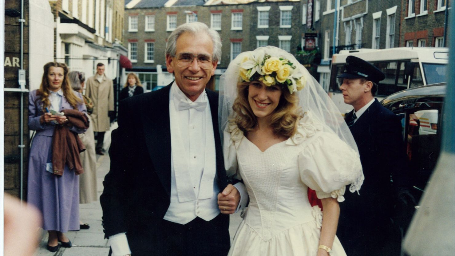 Tom Kemeny poses with his daughter Eva Louise on her wedding day.