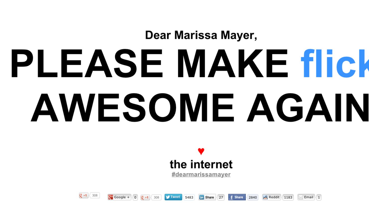 The Internet, or at least some of its users, has a message for Yahoo's new CEO.