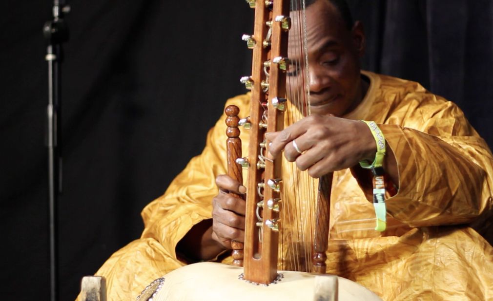 Malian kora master Toumani Diabate is renowned for his daring musical collaborations. His latest band, AfroCubism, blends together the sounds of West Africa with Cuba.