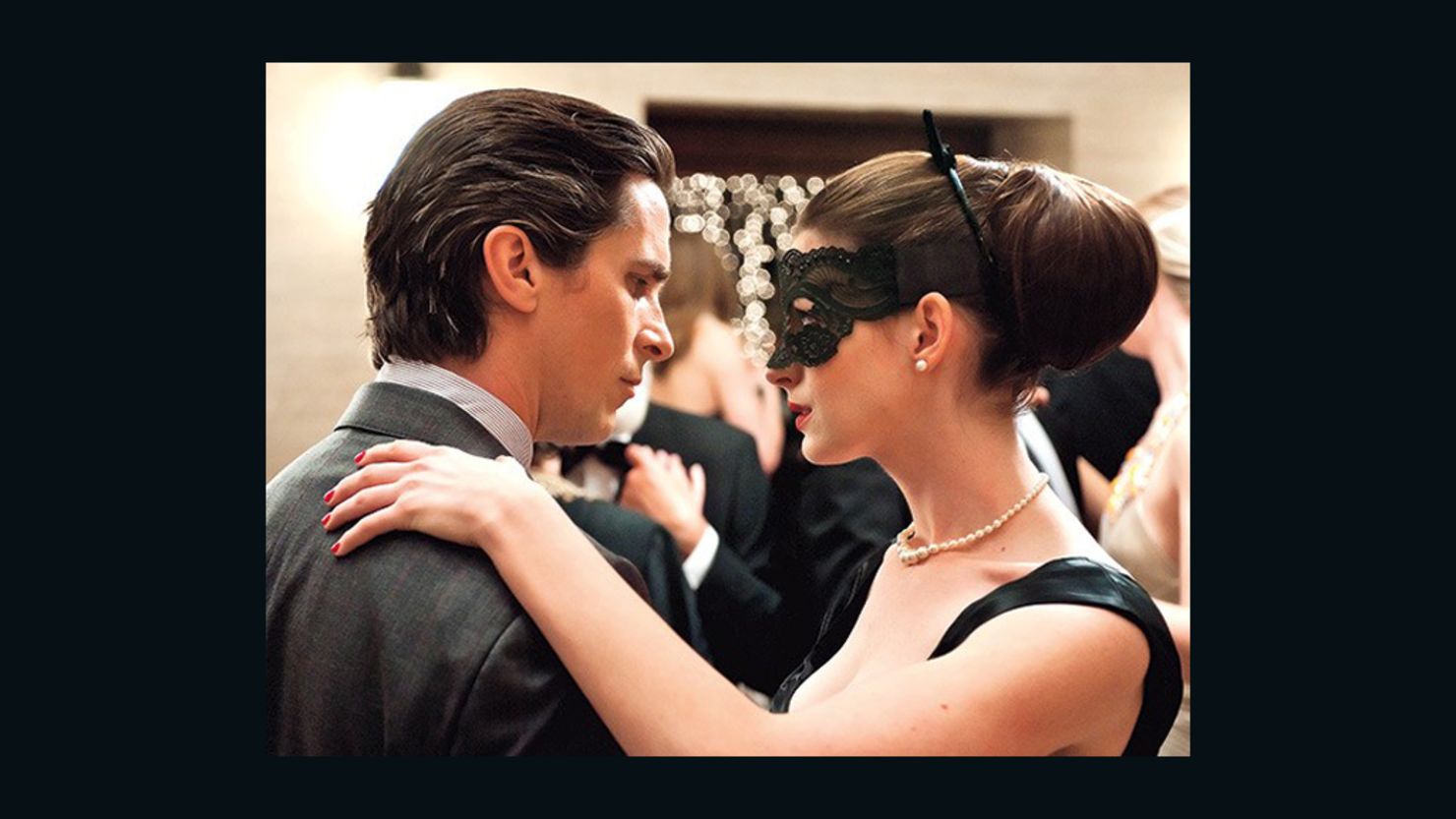 Christian Bale and Anne Hathaway star in "The Dark Knight Rises."