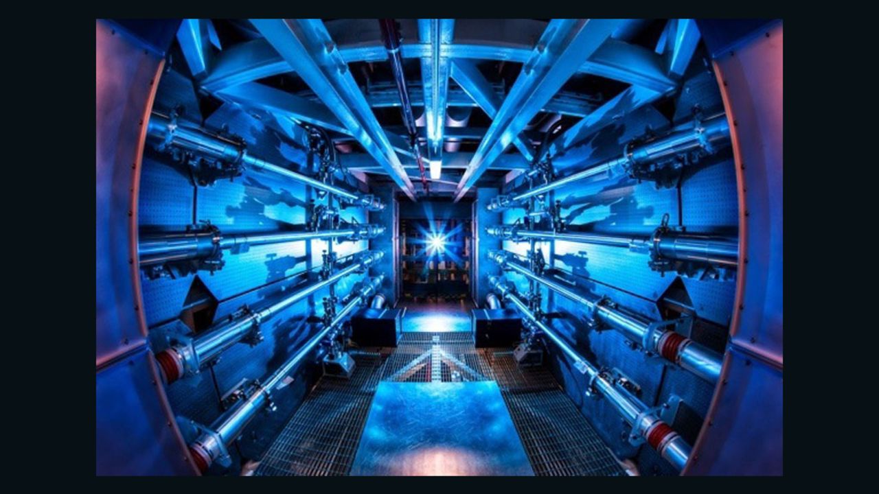 The world's largest laser generates 1,000 times more power in one blast than the United States does at any one instant. 