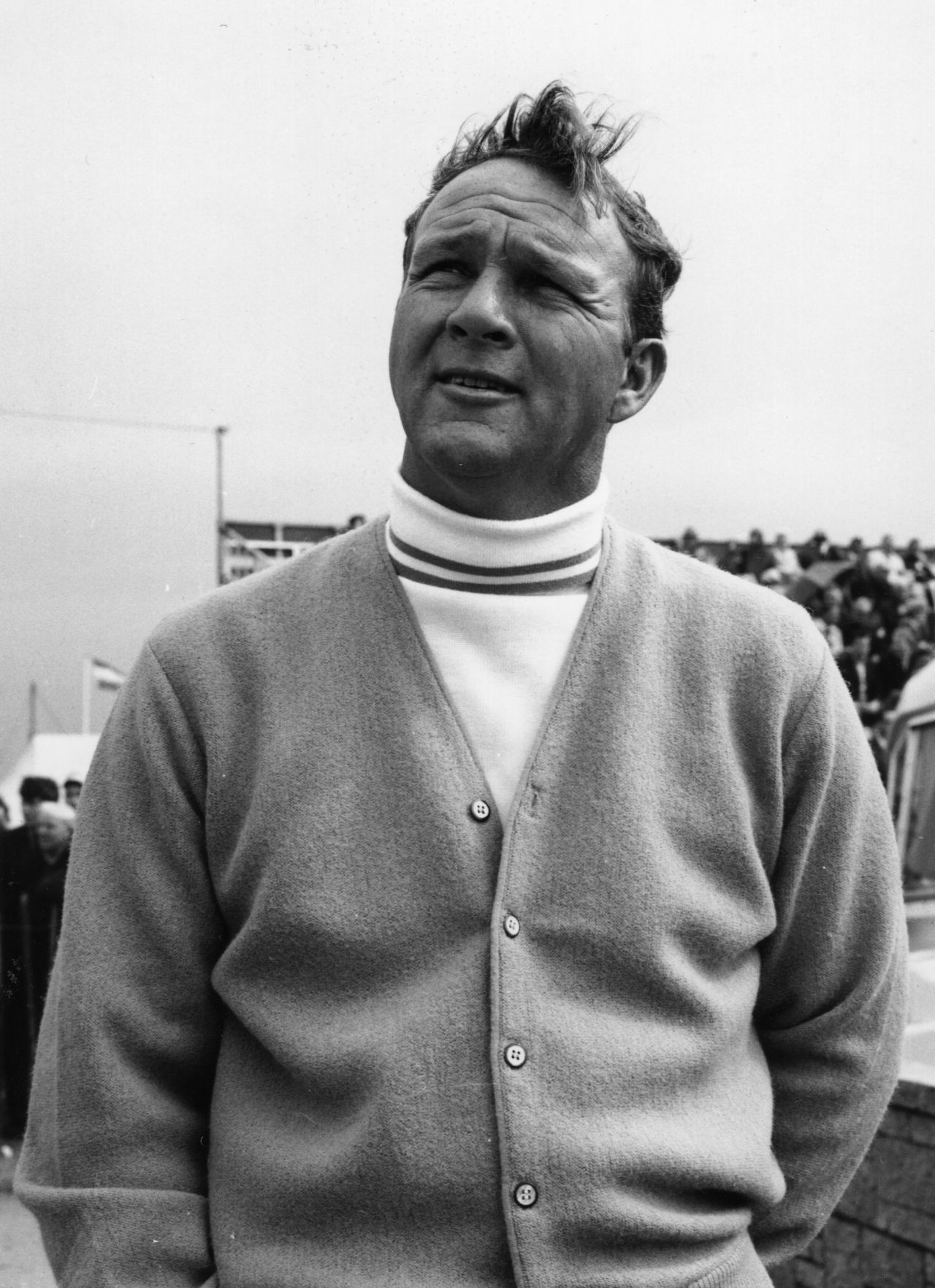 Arnold Palmer, one of golf's original "Big Three," championed the roll neck back in the day.