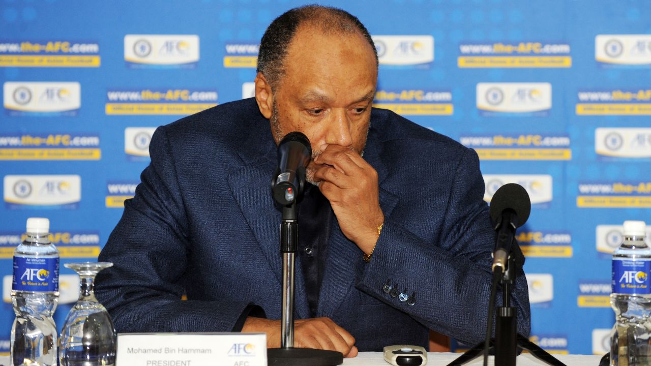 Mohamed bin Hammam was president of the Asian Football Confederation between August 2002 and August 2011.