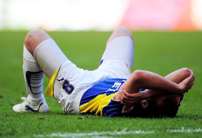 At the climax of the 2009-2010 season, Cardiff suffered a third playoff loss in as many years, missing out on promotion to the top flight after a 3-2 loss against Blackpool. Record signing Michael Chopra (pictured) played, but failed to score.