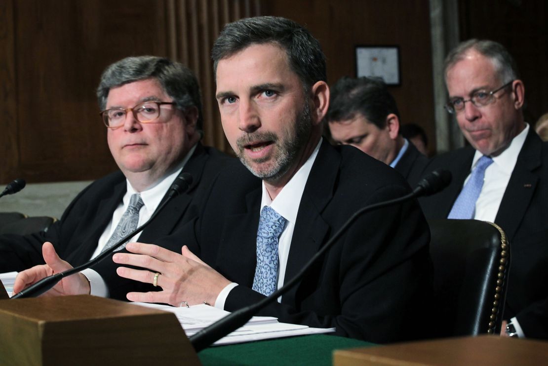 Acting GSA Administrator Dan Tangherlini testifies during a Senate committee hearing in April.  