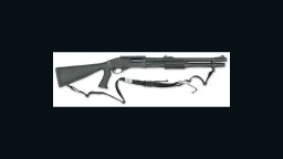 A 12-gauge 870 Remington shotgun