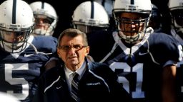 Penn State football coach Joe Paterno is shown in the tunnel before the Nittany Lions game against Temple on September 25, 2010, in State College, Pennsylvania. (Nabil K. Mark/Centre Daily Times/MCT via Getty Images)
