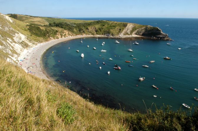 The Lulworth Cove not far from Weymouth  is considered one of world's finest examples of a cove formation and attracts half a million tourists a year.