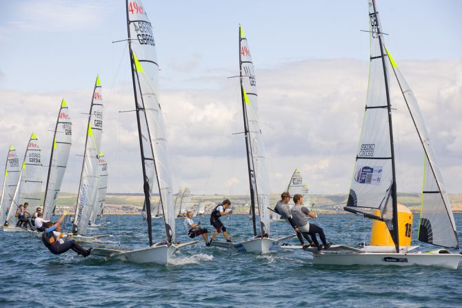 The Weymouth and Portland National Sailing Academy is located on the Isle of Portland, eight kilometers south of Weymouth. The academy's aims are to promote the sport of sailing at all levels through courses, training and events. 