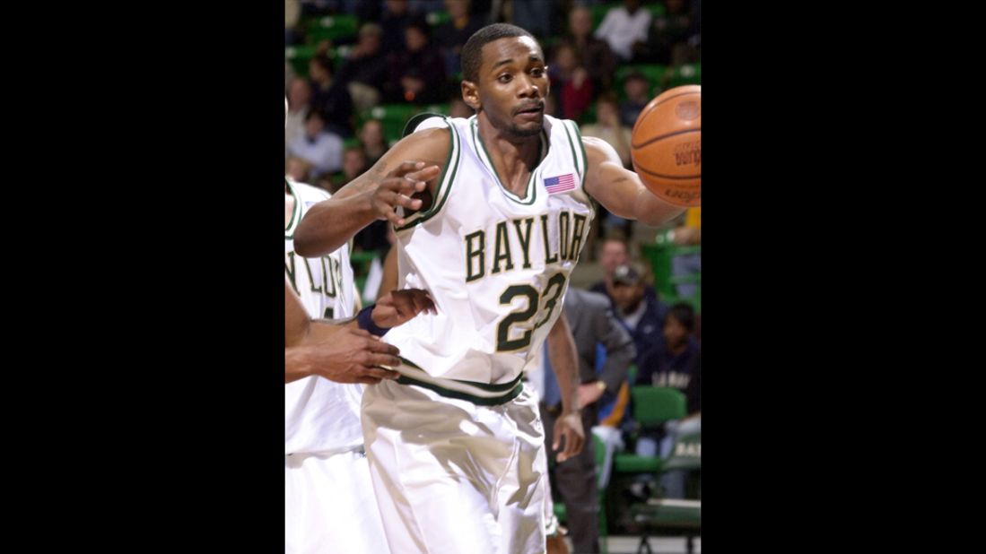  Baylor University basketball player Carlton Dotson reaches for the ball against Montana State in a 2002 game. In June 2003, Baylor's Patrick Dennehy went missing. Dotson confessed to killing him and was sentenced to 35 years in prison. The NCAA later determined that Coach Dave Bliss had instructed his players to lie to investigators and tell them that Dennehy dealt drugs to cover up the coach paying thousands of dollars of Dennehy's tuition. The NCAA put the school on probation until June 2010. It also was banned from playing nonconference games for a season.
